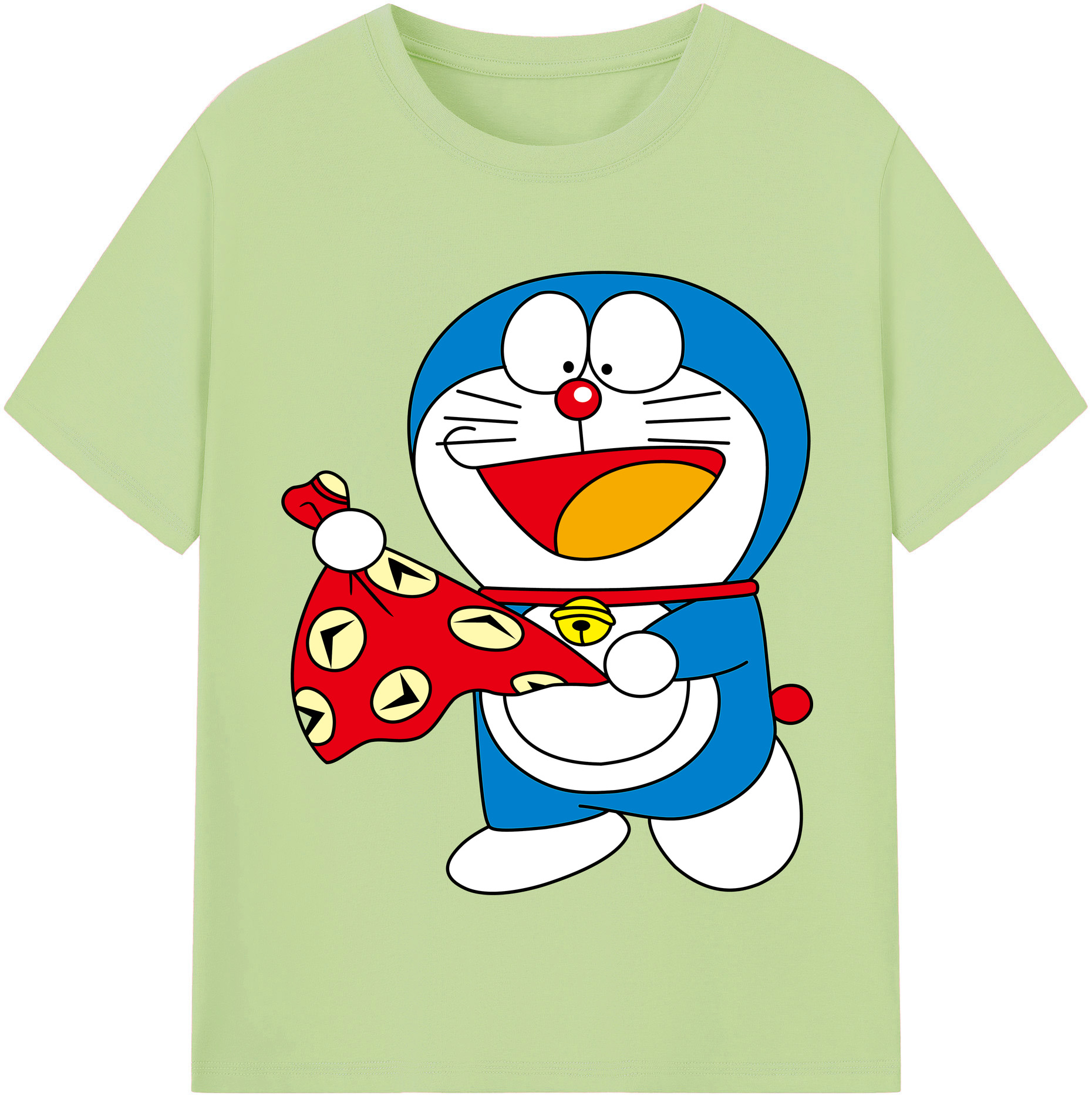 （画像用） ドラえもん Doraemon 綿100％半袖Tシャツ（フロントプリント）